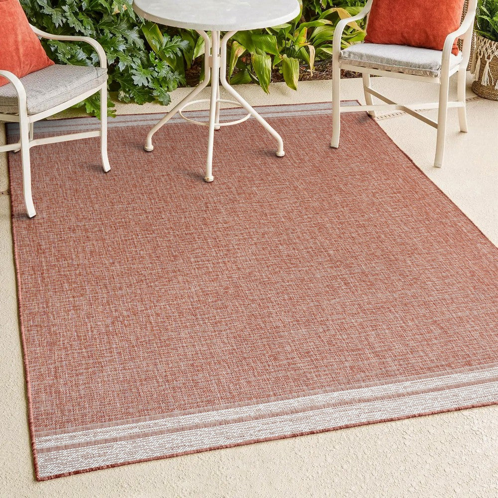 Zuri Modern Minimalist Mingled Indoor/Outdoor Area Rug