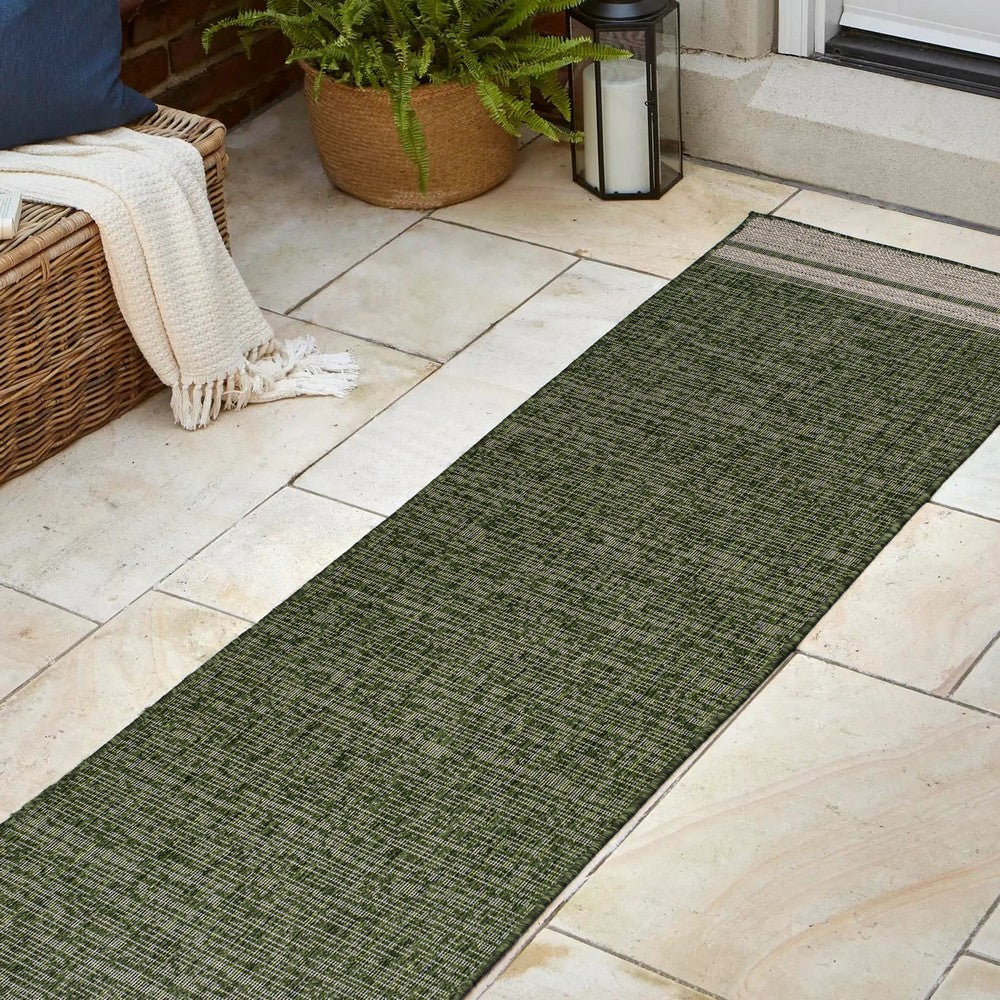 Zuri Modern Minimalist Mingled Indoor/Outdoor Area Rug