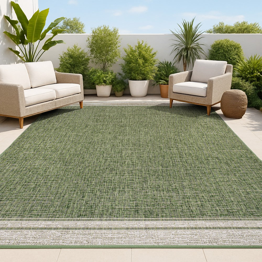 Zuri Modern Minimalist Mingled Indoor/Outdoor Area Rug