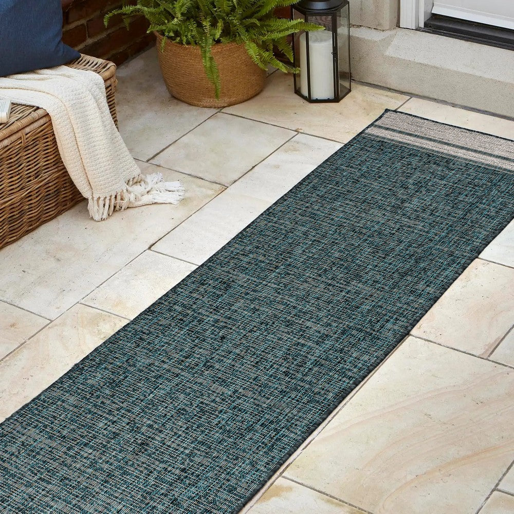 Zuri Modern Minimalist Mingled Indoor/Outdoor Area Rug