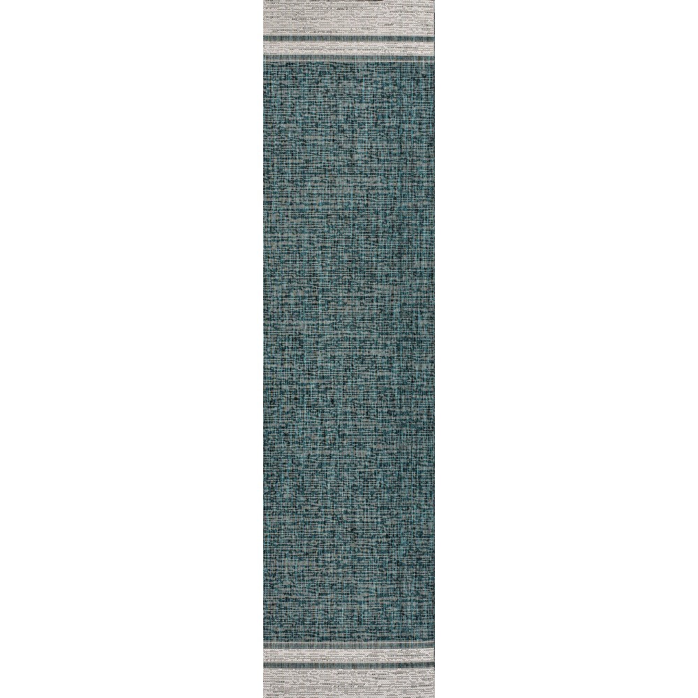 Zuri Modern Minimalist Mingled Indoor/Outdoor Area Rug