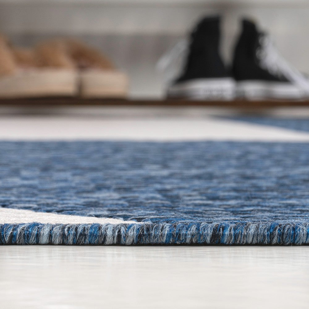 Wren Modern Geometric Abstract Two-tone Indoor/Outdoor Area Rug