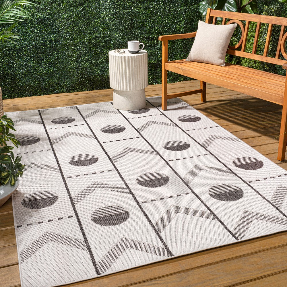 Blair Modern Geometric Indoor/Outdoor Area Rug