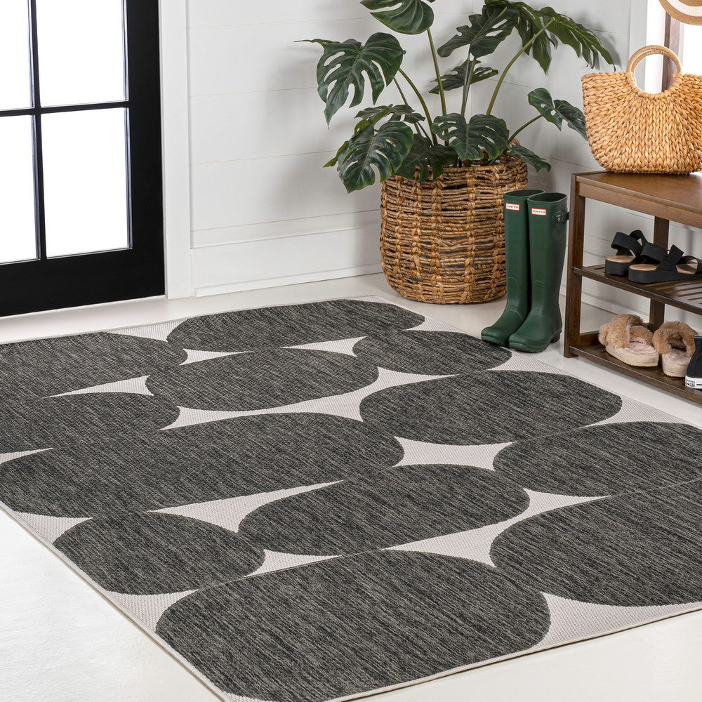 Forrest Modern Geometric Organic Shapes Indoor/Outdoor Area Rug