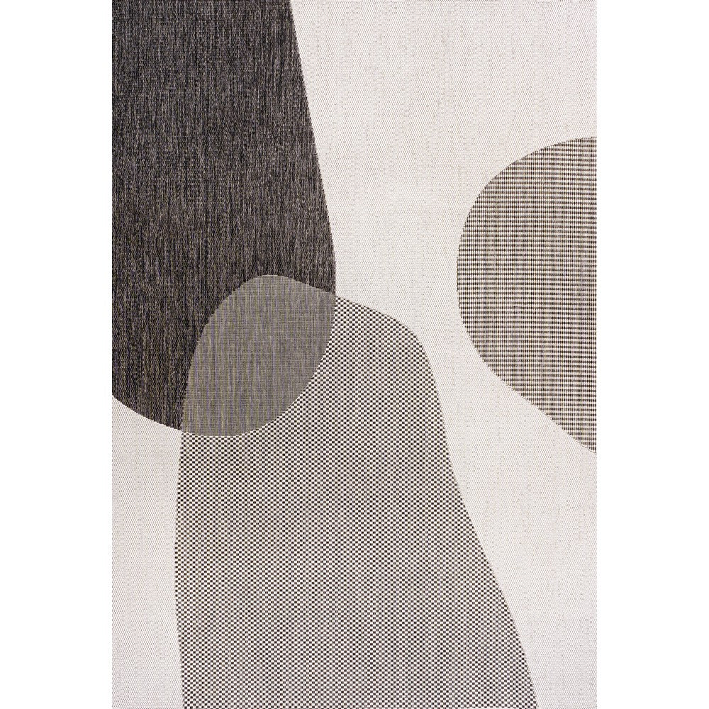 Eban Modern Geometric Organic Shapes Indoor/Outdoor Area Rug