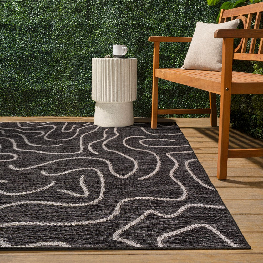 Amon Modern Coastal Organic Shapes Indoor/Outdoor Area Rug