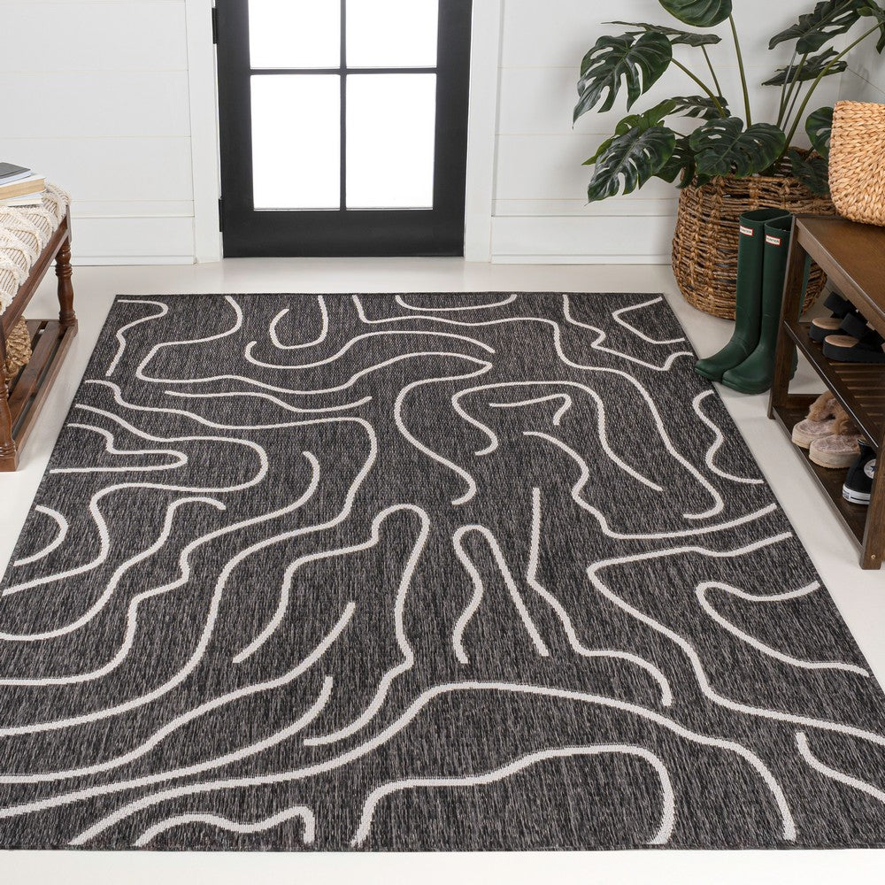 Amon Modern Coastal Organic Shapes Indoor/Outdoor Area Rug