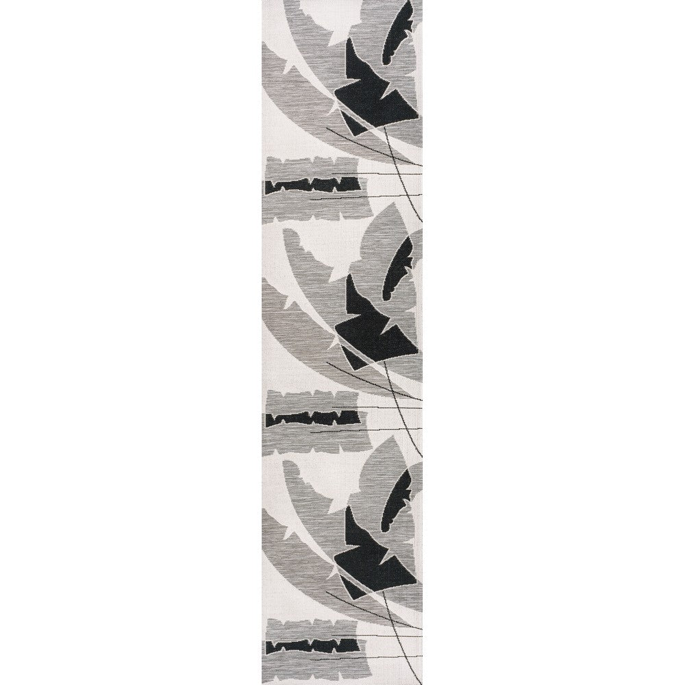 Spruce Coastal Vintage Abstract Palm Leaf Indoor/Outdoor Area Rug