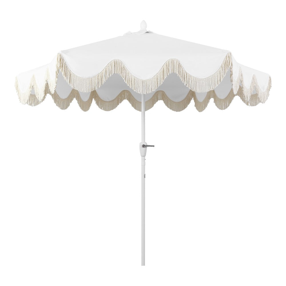 Gavin 9 ft. Classic Cottage Tassel Market Patio Umbrella