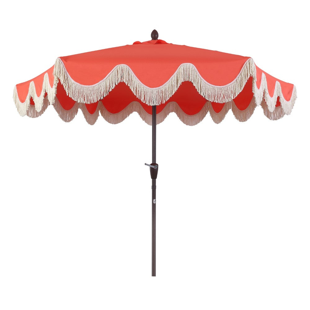 Gavin 9 ft. Classic Cottage Tassel Market Patio Umbrella