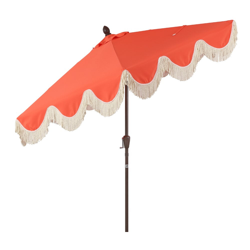 Gavin 9 ft. Classic Cottage Tassel Market Patio Umbrella