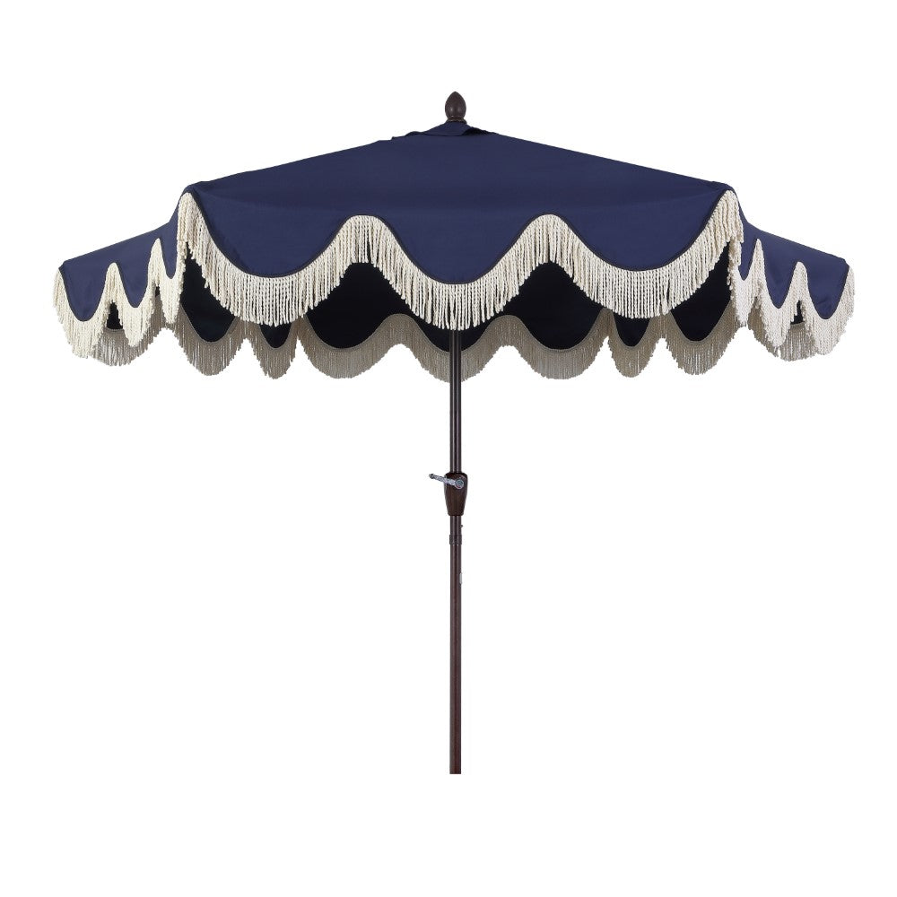 Gavin 9 ft. Classic Cottage Tassel Market Patio Umbrella