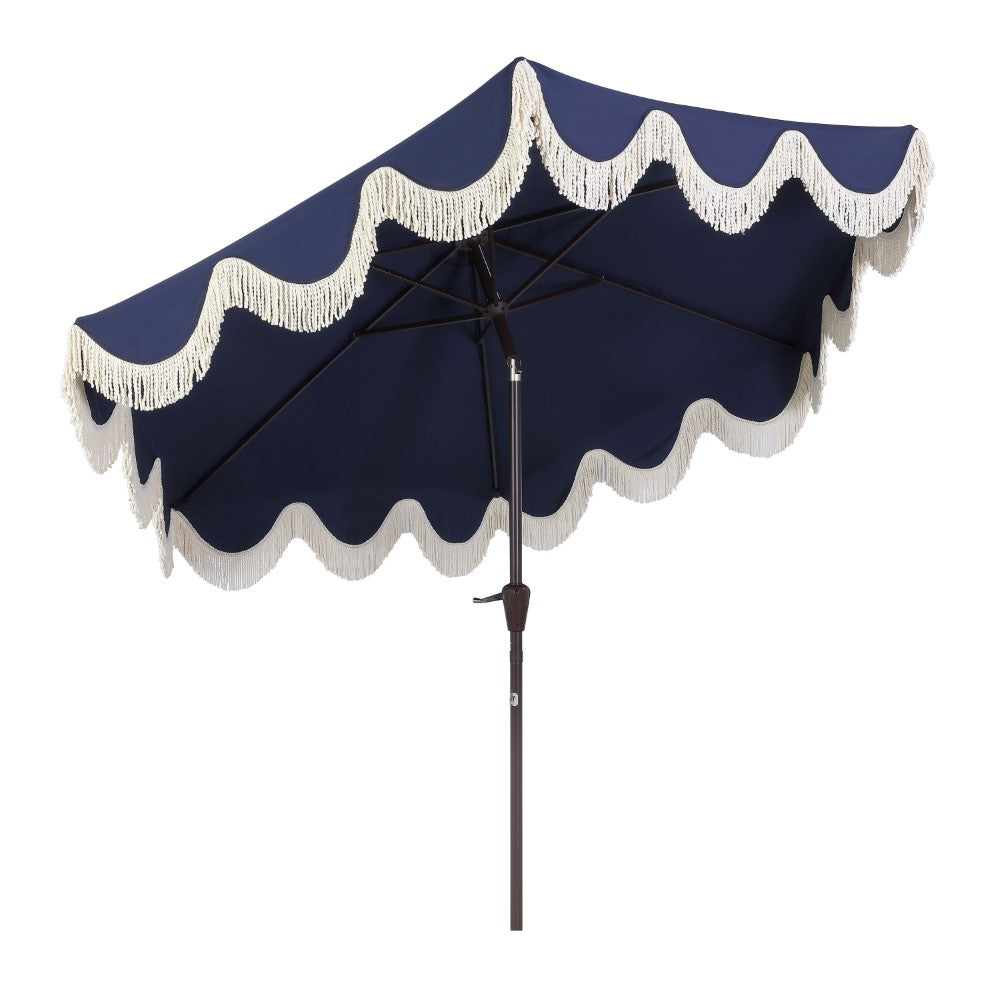 Gavin 9 ft. Classic Cottage Tassel Market Patio Umbrella