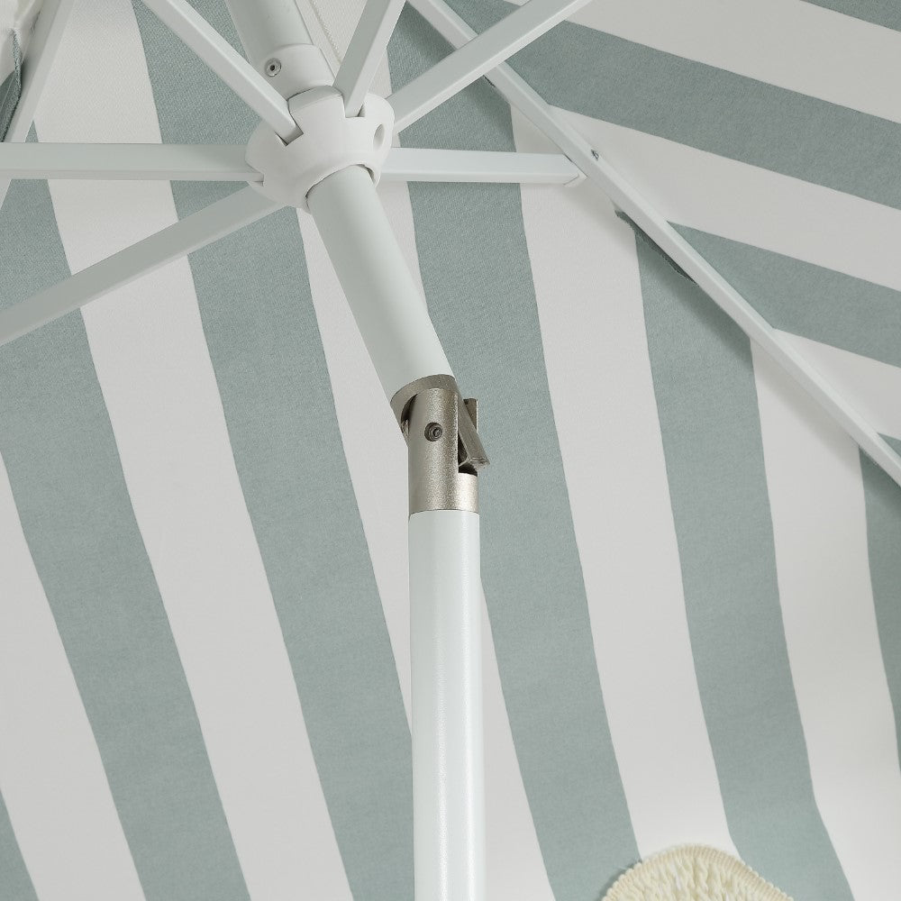 Gavin 9 ft. Classic Cottage Tassel Market Patio Umbrella