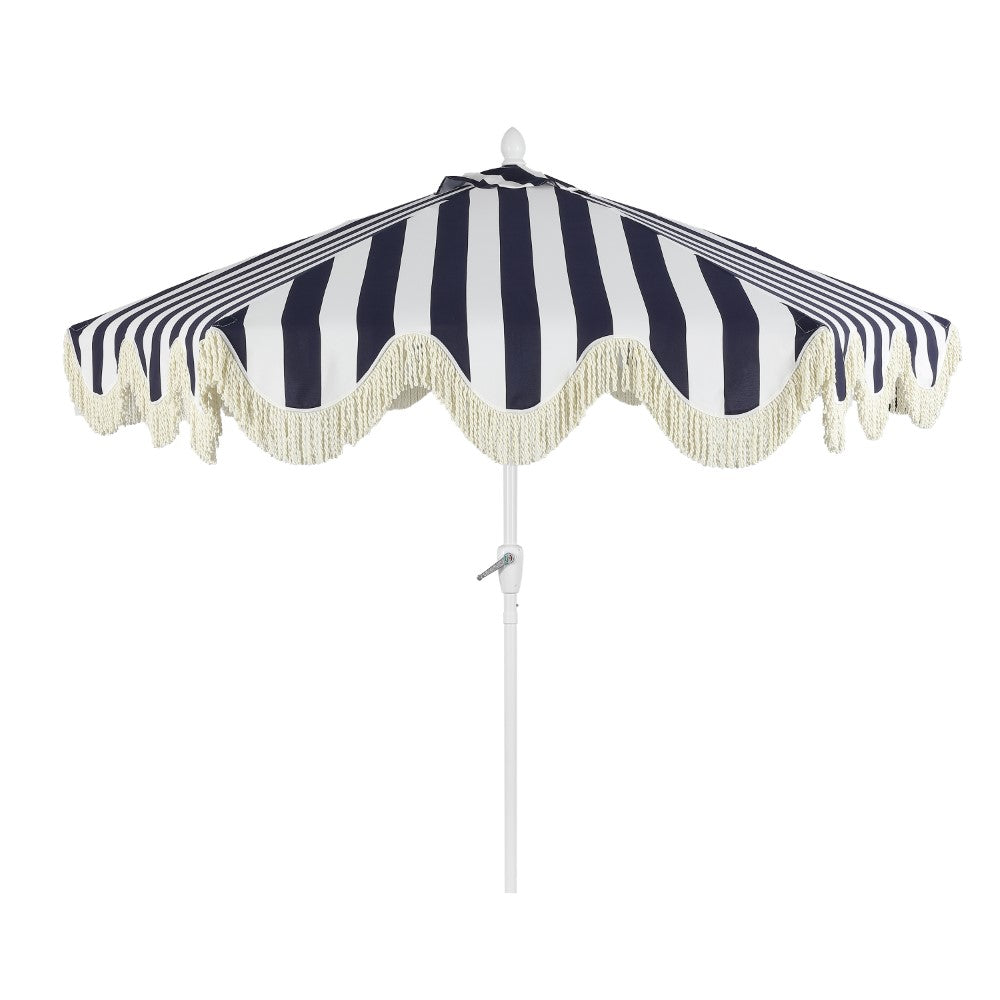 Gavin 9 ft. Classic Cottage Tassel Market Patio Umbrella