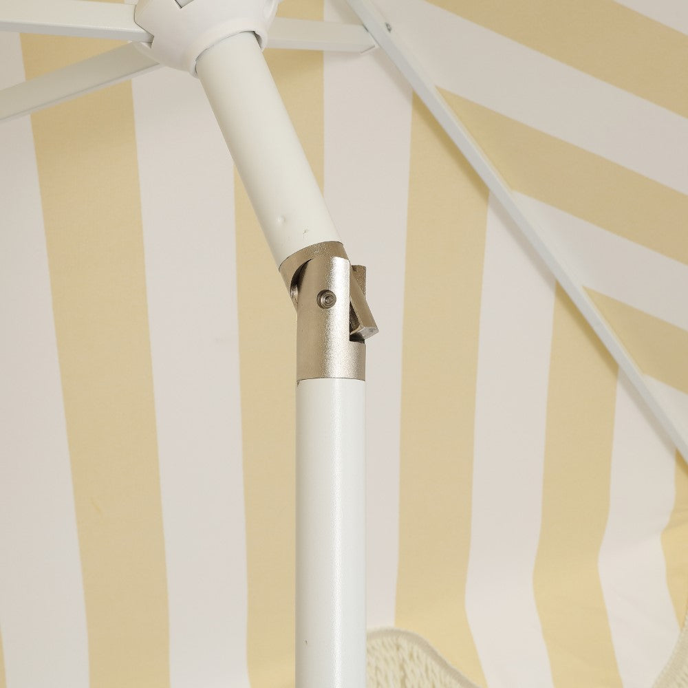 Gavin 9 ft. Classic Cottage Tassel Market Patio Umbrella