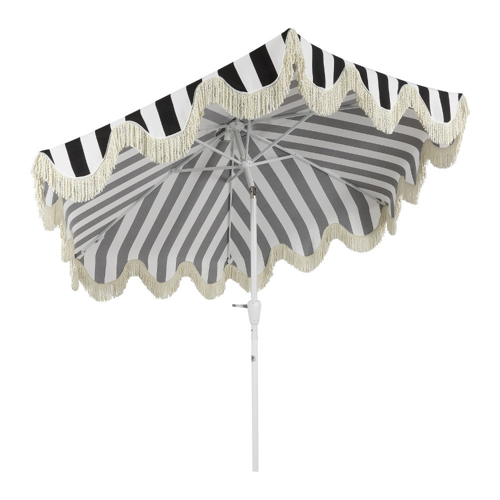 Gavin 9 ft. Classic Cottage Tassel Market Patio Umbrella