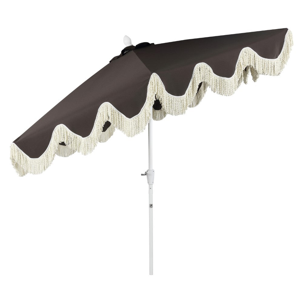 Gavin 9 ft. Classic Cottage Tassel Market Patio Umbrella