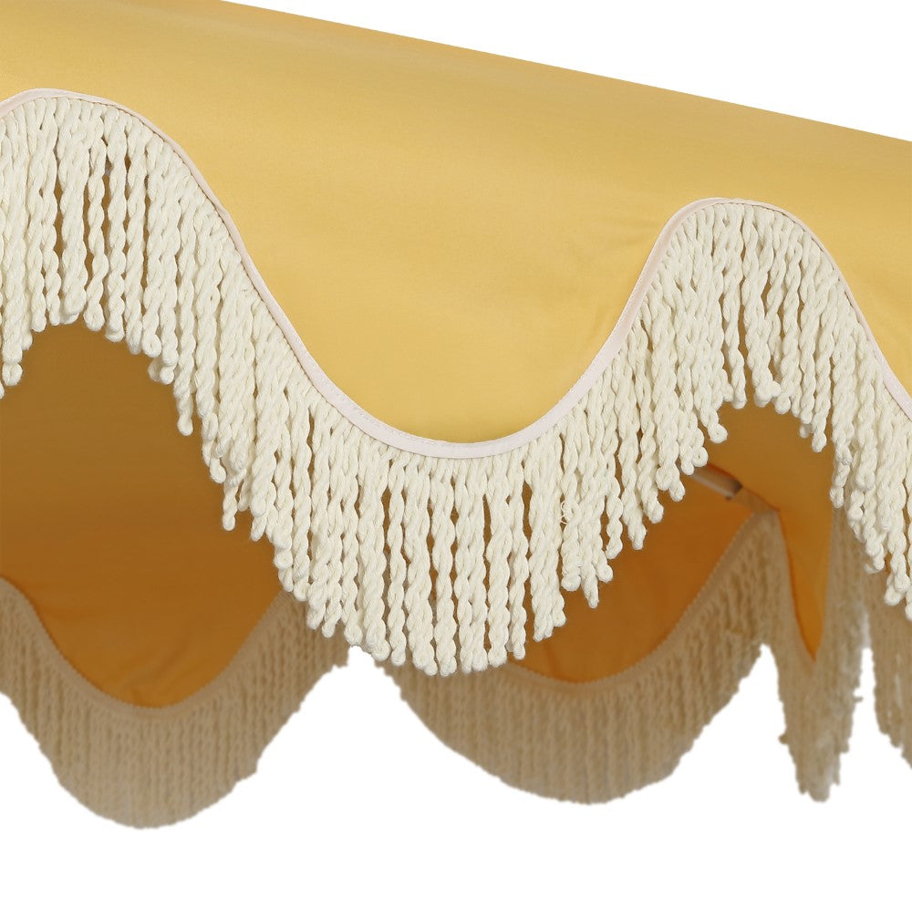 Gavin 9 ft. Classic Cottage Tassel Market Patio Umbrella