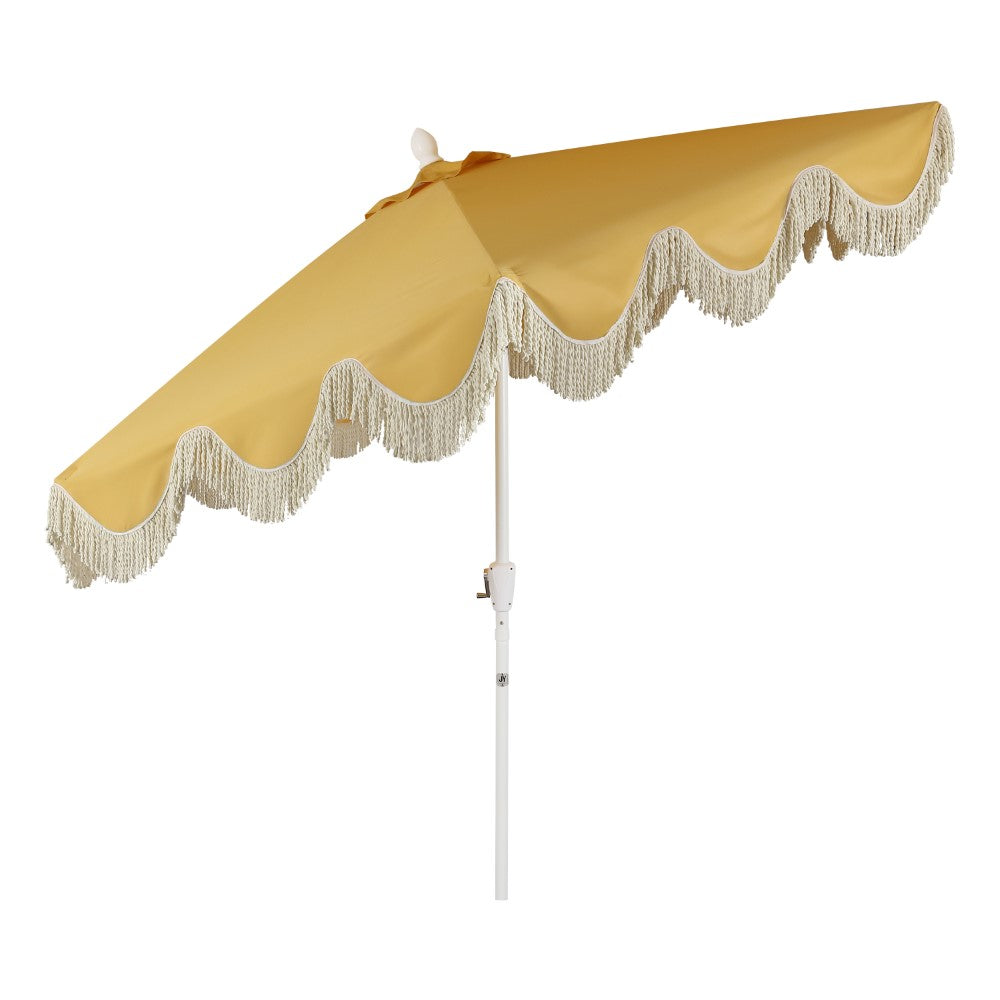 Gavin 9 ft. Classic Cottage Tassel Market Patio Umbrella