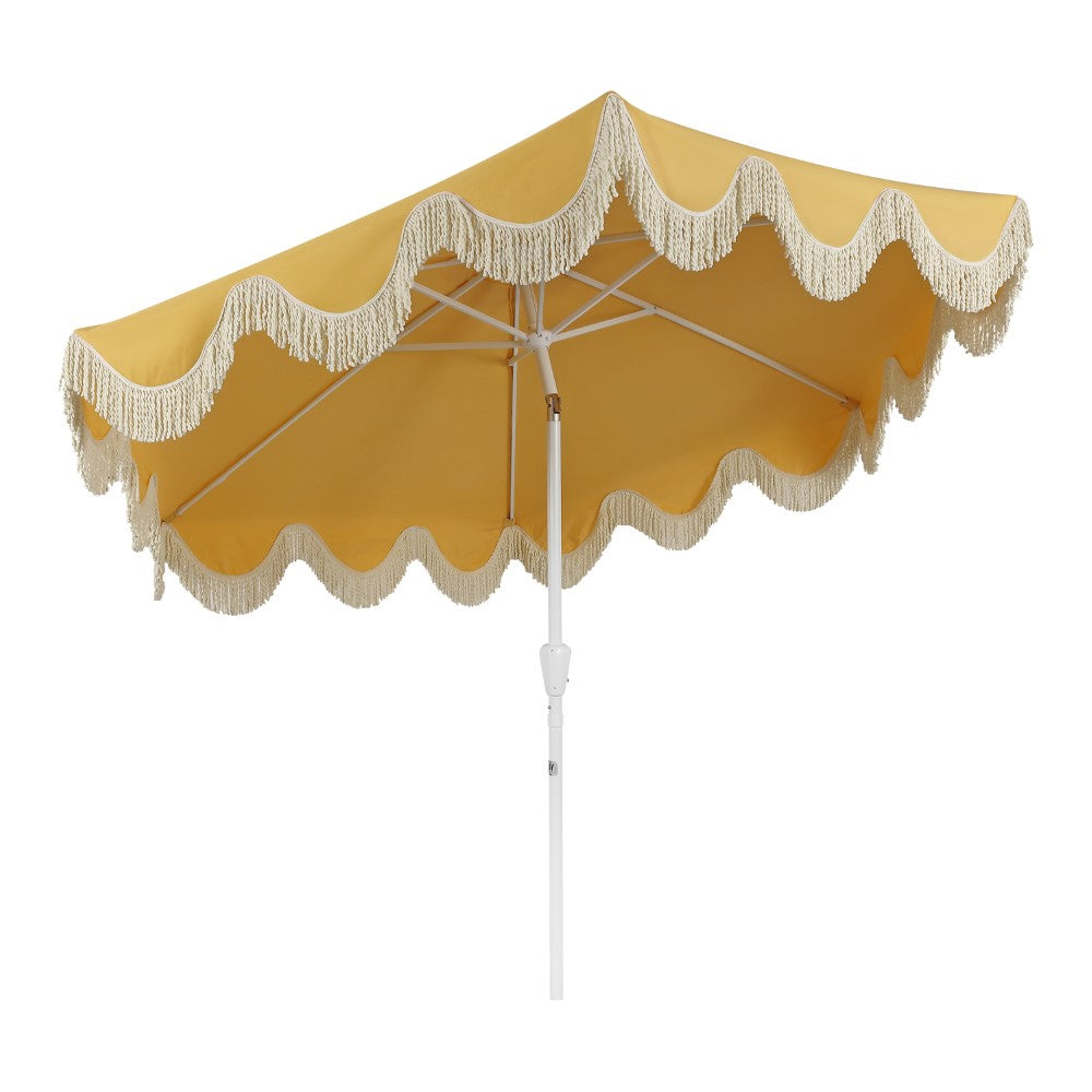 Gavin 9 ft. Classic Cottage Tassel Market Patio Umbrella