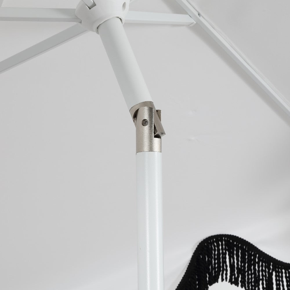 Gavin 9 ft. Classic Cottage Tassel Market Patio Umbrella