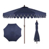 Navy/White, Dark Brown Pole