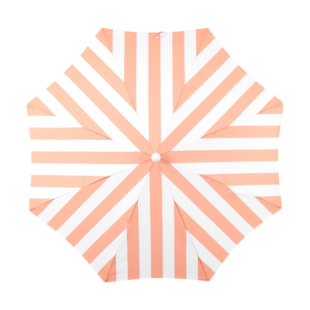 Juniper 6.5 ft. Classic Cottage Fringe Tassel Market Beach Umbrella