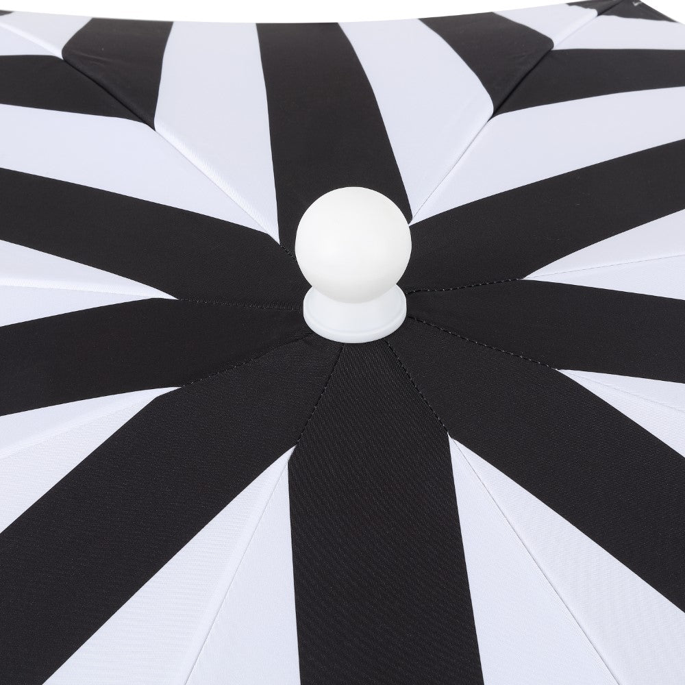 Juniper 6.5 ft. Classic Cottage Fringe Tassel Market Beach Umbrella