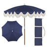 Navy/Cream, Brown Pole