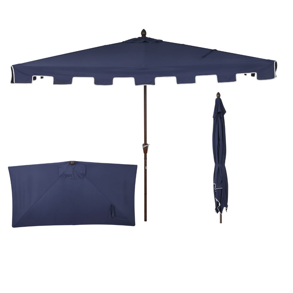 Ditto 9 ft. Classic MidCentury Rectangular Half Market Patio Umbrella