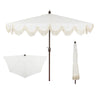 Cream/White, Dark Brown Pole