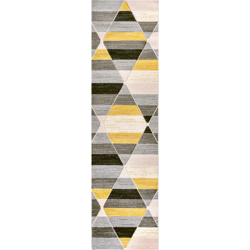 Unique Retro Diamonds Geometric Area Rug