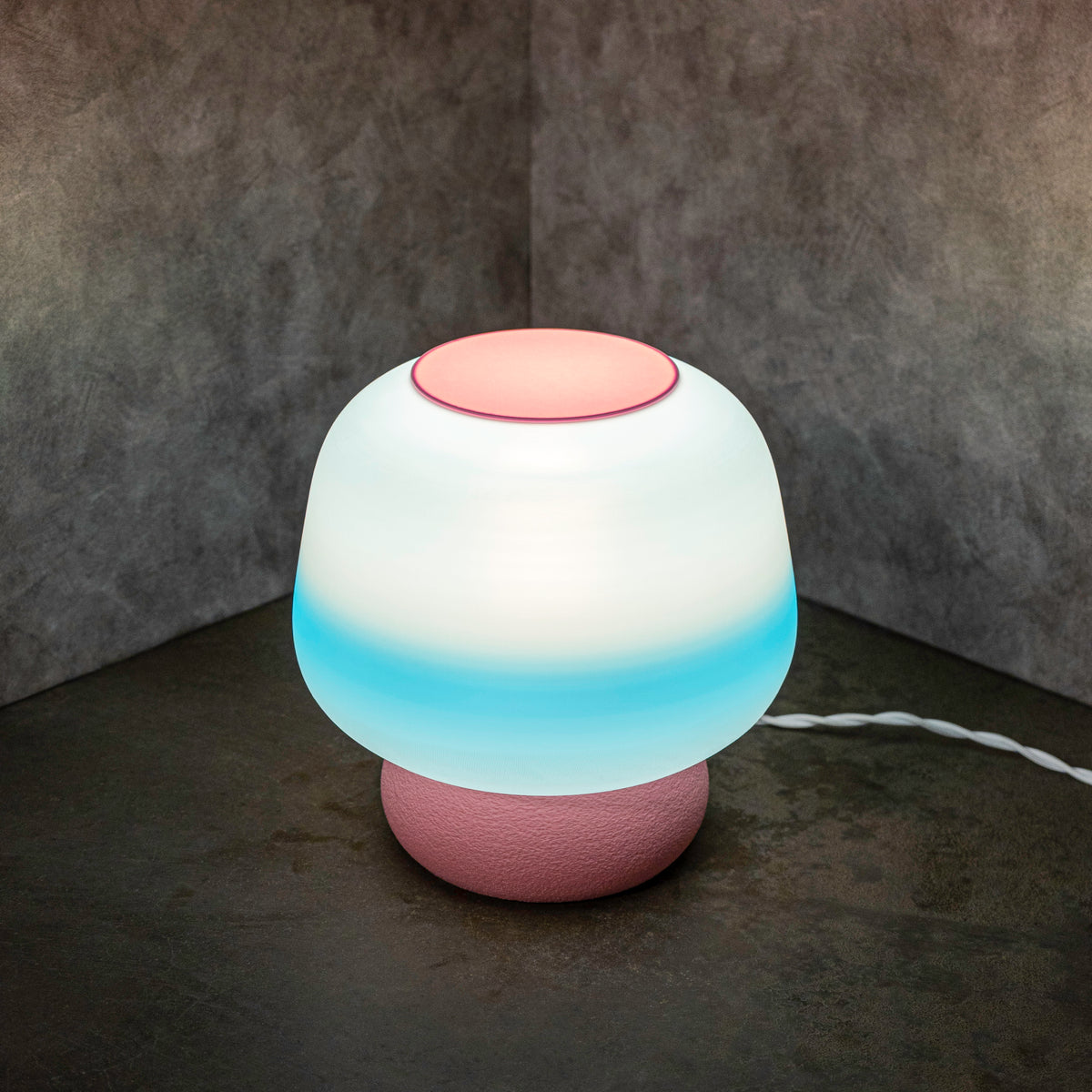 Green Modern Classic Plant-Based PLA 3D Printed Dimmable LED Table Lamp