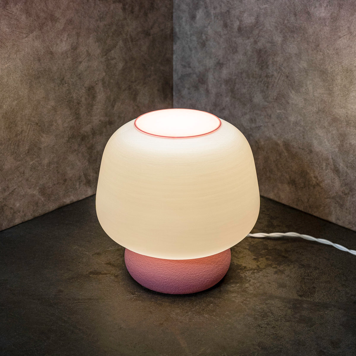 Green Modern Classic Plant-Based PLA 3D Printed Dimmable LED Table Lamp