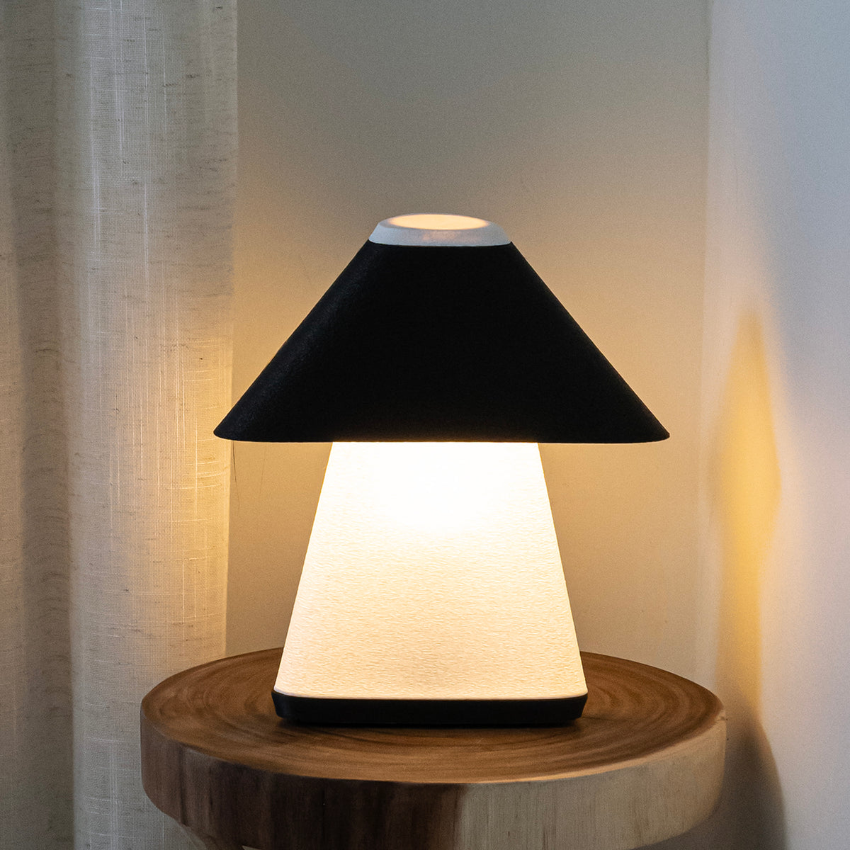 Joni 11.63" Modern Contemporary Plant-Based PLA 3D Printed Dimmable LED Table Lamp