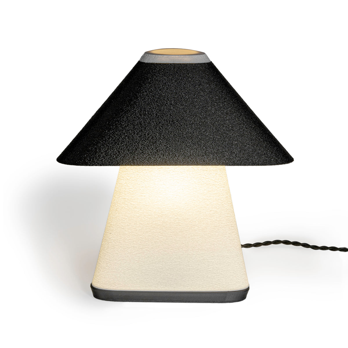 Joni 11.63" Modern Contemporary Plant-Based PLA 3D Printed Dimmable LED Table Lamp