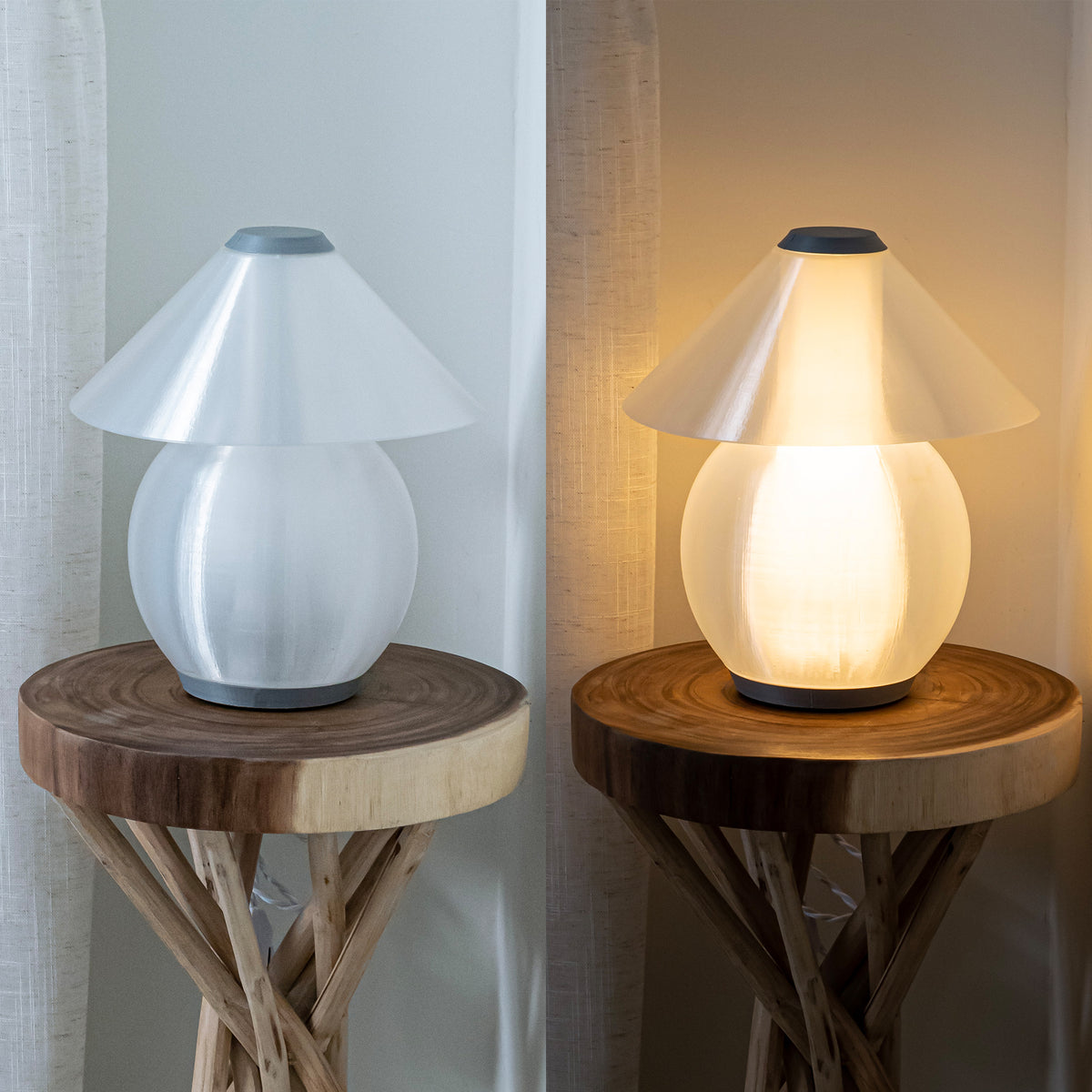 Buddy 13" Modern Contemporary Plant-Based PLA 3D Printed Dimmable LED Table Lamp