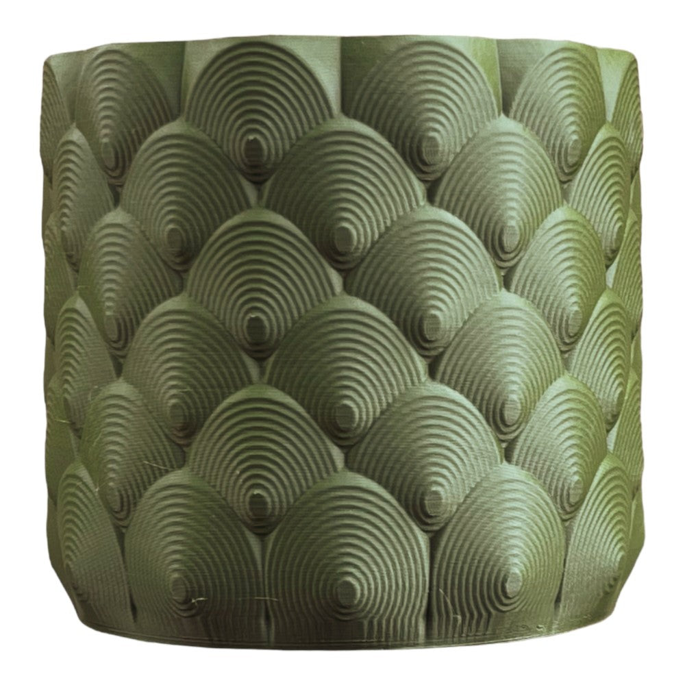 Flower Modern Bohemian Indoor Ocean Wave Eco-Friendly 3D Printed Planters with Drainage