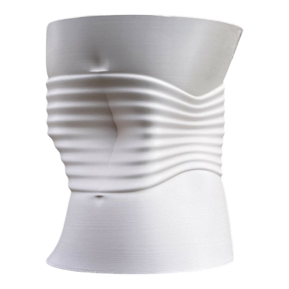Oakrain MidCentury Modern Indoor Crushed Can Eco-Friendly 3D Printed Planter with Drainage