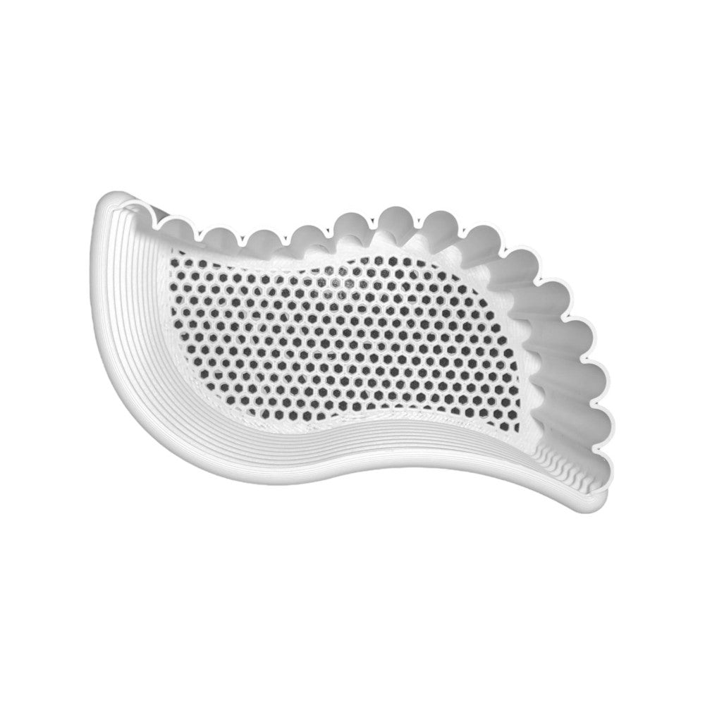 Talarico Modern Bohemian Indoor Tambour Curve Eco-Friendly 3D Printed Planters with Drainage