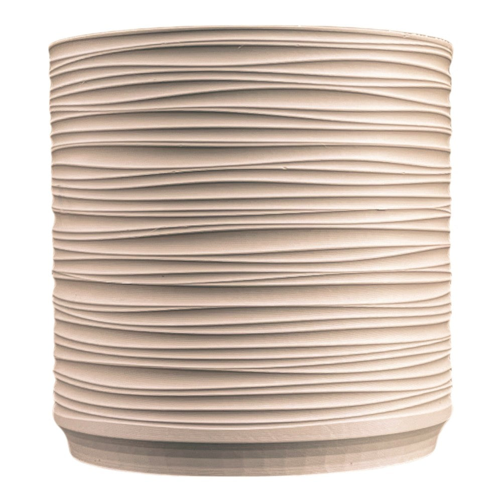 Ripple MidCentury Modern Indoor Ripple Eco-Friendly 3D Printed Planters with Drainage