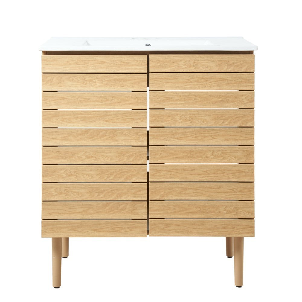 Daniel Modern 2-Shelf Bath Vanity Cabinet (Sink Basin not Included)