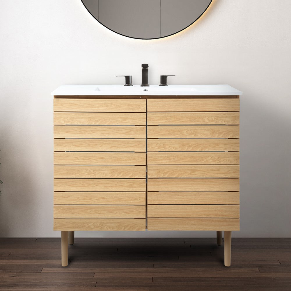Daniel Modern 2-Shelf Bath Vanity Cabinet (Sink Basin not Included)
