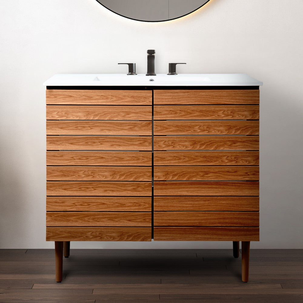 Daniel Modern 2-Shelf Bath Vanity Cabinet (Sink Basin not Included)