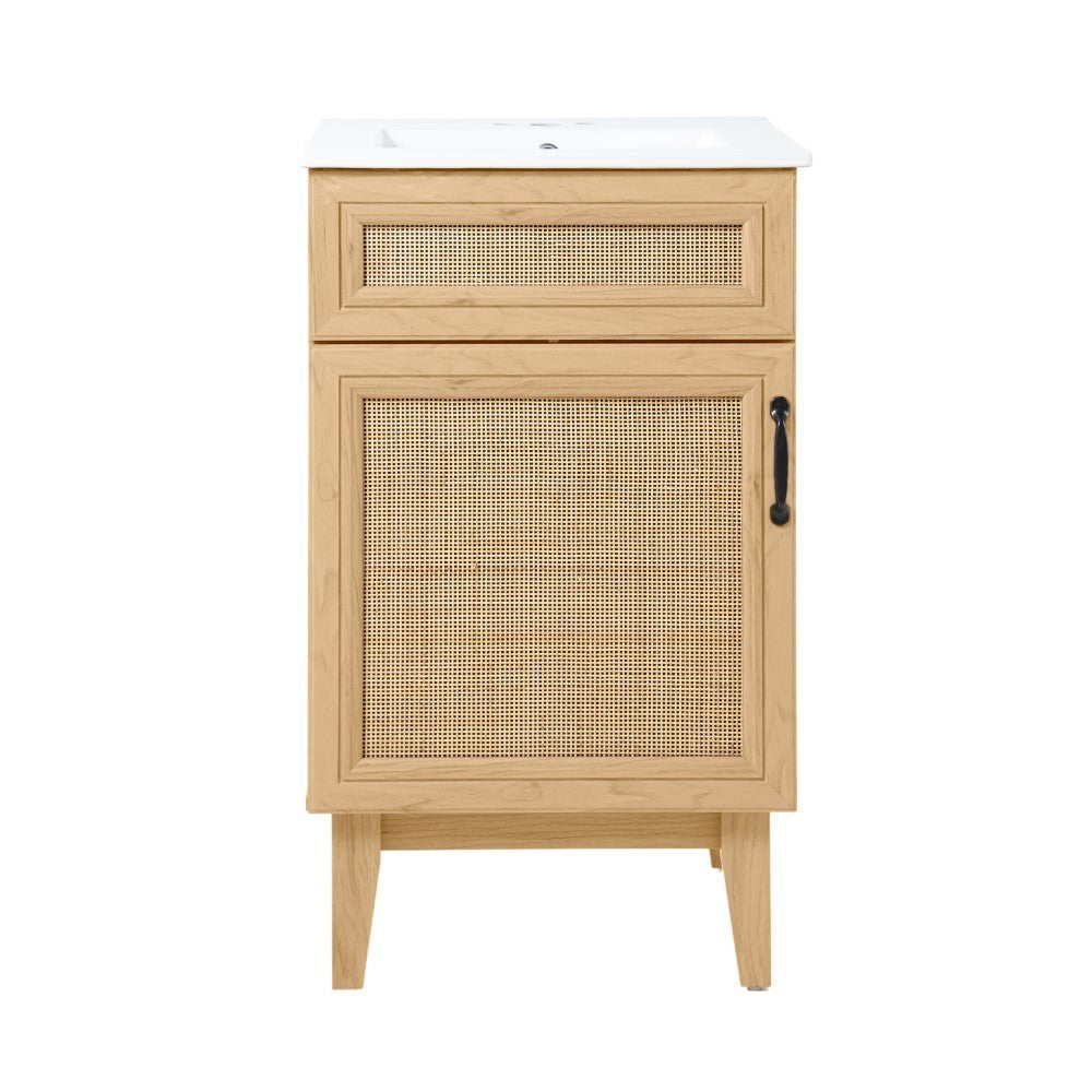 Redford Modern 2-Shelf Bath Vanity Cabinet (Sink Basin not Included)