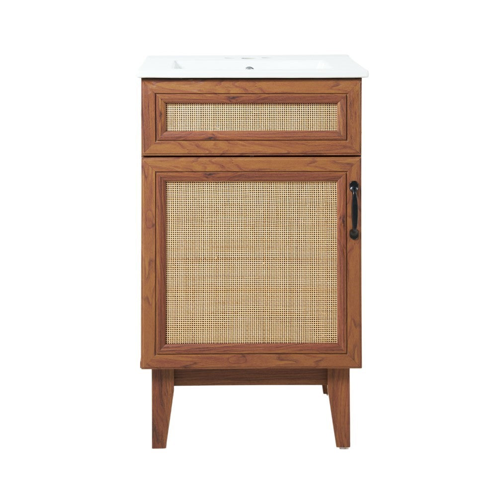 Redford Modern 2-Shelf Bath Vanity Cabinet (Sink Basin not Included)