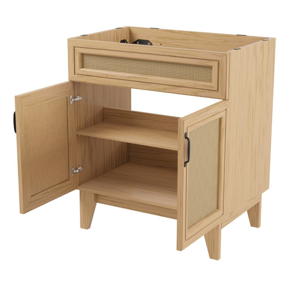 Redford Modern 2-Shelf Bath Vanity Cabinet (Sink Basin not Included)