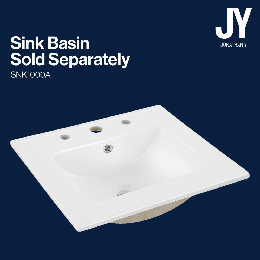 Orchid Rattan Modern Coastal 2-Shelf Bath Vanity Cabinet Only (Sink Basin Not Included)