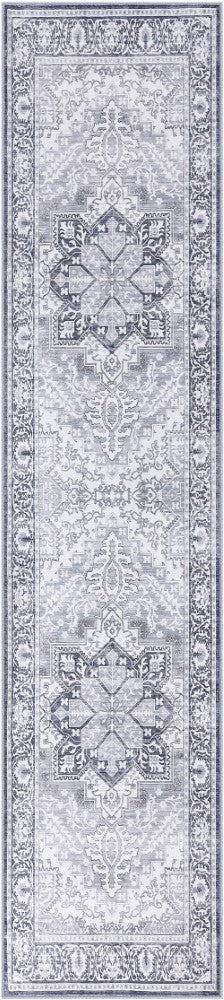 Vintaro Vintage Medallion Border Machine-washable Area Rug